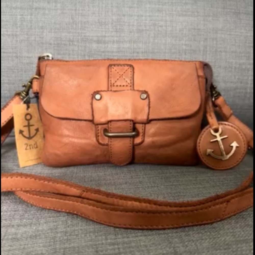 NEW HARBOUR 2nd MULTIFUNCTIONAL SMALL CROSSBODY SHOULDER BAG FANNY PACK LEATHER